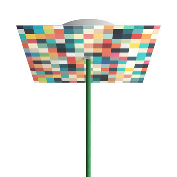 Duża okrągła podsufitka rozeta sufitowa Rose-One, średnica 200 mm, 1 otwór centralny i 4 otwory boczne  - PROMOCJA Creative cables BKROQ201F-PROMO-KROQ201F201