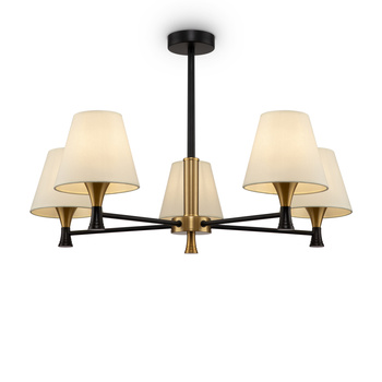 Żyrandol Black and brass Perfetto Maytoni MOD127PL-05BBS