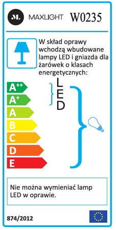 Lord W0235 kinkiet + led