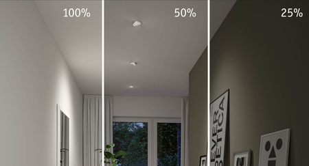 Zestaw opraw do wbudowania AUMUS LED 3-STEP DIM 3X5W 700lm 105mm 2700K-6500K IP20 230V chrom matowy / aluminium PAULMANN PL92256