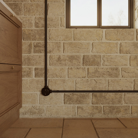 Duża okrągła podsufitka rozeta sufitowa Rose-One, średnica 200 mm, 2 otwory i 4 otwory boczne Creative cables BKROR203TF-KROR203TF106