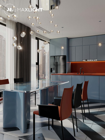 Maxlight Zoe P0388 Lampa Wisząca Chrom