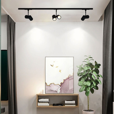 LAMPA SZYNOWA TENDA 2xGU10 CZARNY 3-FAZOWA SZYNOPRZEWÓD PROFILE ULTL55 Unilight