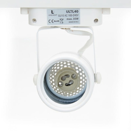Lampa szynowa (obudowa bez żarówki) -GU10 1-fazowa ULTL40 Unilight
