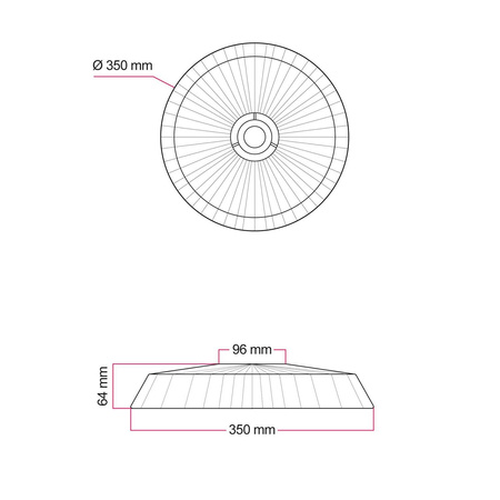 Abażur z rafii Moorea Creative cables BPAN02-NAT-PAN02-NAT