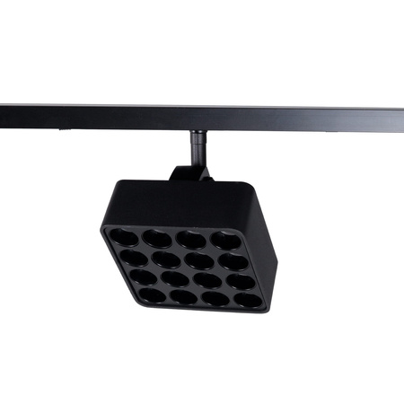 Maxlight n0013n raster micro11 12w czarny kwadrat 3000k on-off