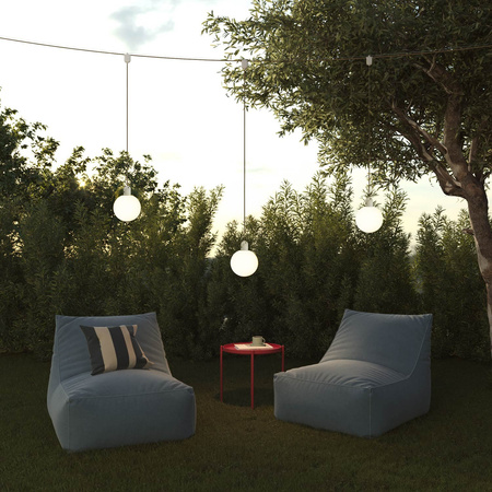 Duża okrągła podsufitka rozeta sufitowa Rose-One, średnica 200 mm, 2 otwory centralne i 4 otwory boczne Creative cables BKROR202F-KROVNR202F113