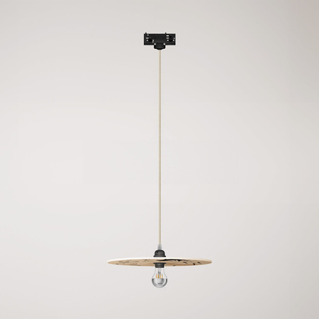 Duża okrągła podsufitka rozeta sufitowa Rose-One, średnica 200 mm, 2 otwory centralne i 4 otwory boczne Creative cables BKROR202F-KROR202F112