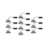 Zestaw opraw do wbudowania CALLA LED 10X6W 500lm okrągła wychylna 4000K IP65 230V czarny matowy PAULMANN PL92462
