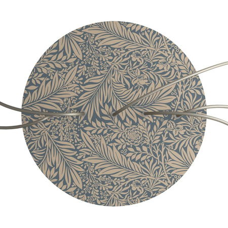 Duża okrągła podsufitka maskownica sufitowa XXL Rose-One, średnica 400 mm, 5 otworów w linii i 4 otwory boczne - PROMOCJA Creative cables BKROR405LF-PROMO-KROR405LF302