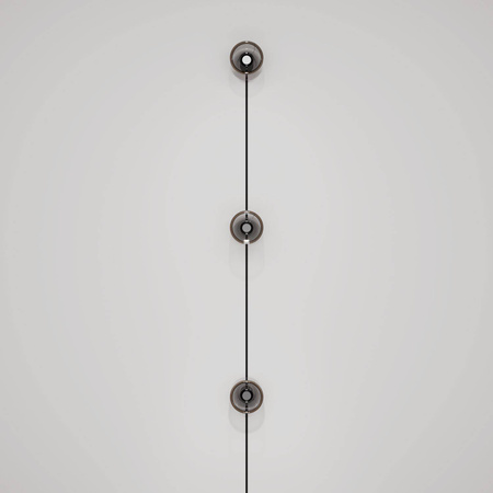 Lampa ścienna Spostaluce z wtyczką i 3 żarówkami Ghost Creative cables K3PL27L2FLEU-L-K3PL27L2FLEUNRC04-L