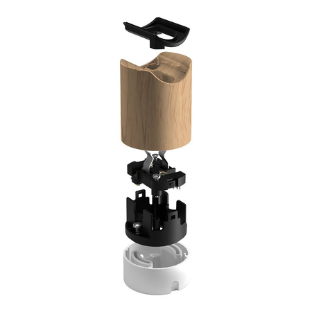 Oprawka esse14 na żarówkę z gwintem S14d Creative cables B-KPLS14D2FL-KPLS14D2FLPLW