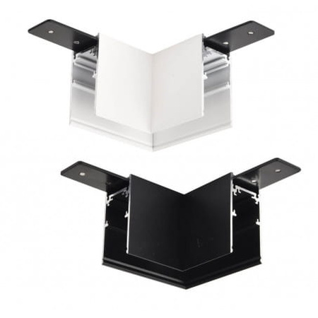 L CONNECTOR FOR SURFACE-MOUNTED MAGNETIC RAIL, Black ULAC219