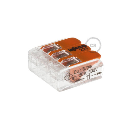 3 poles Transparent Universal Splicing Connectors Creative cables MOR413