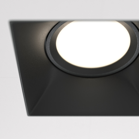Downlight Czarny/Black Dot Maytoni DL042-01-SQ-B