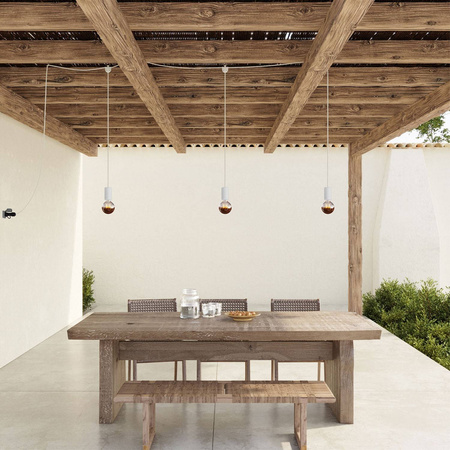 E-Snake EIVA przenośna lampa zewnętrzna IP65 z 3 źródłami światła Creative cables BPSE3MDR18-PSE3EL01BISM01-L