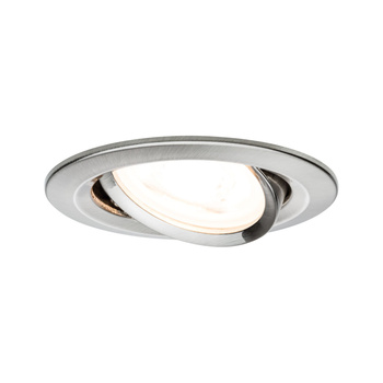 Oprawa do wbudowania NOVA LED wychylna GU10 6.5W 460lm 84mm 2700K IP23 230V aluminium PAULMANN PL93428