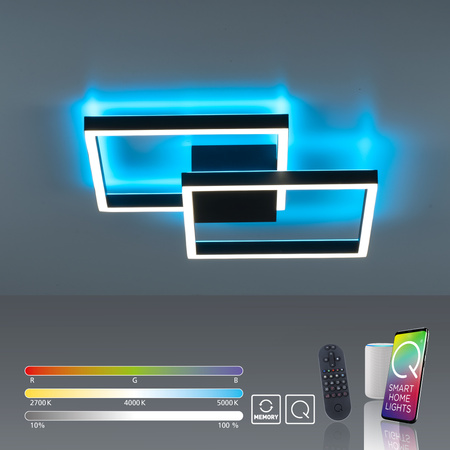 Lampa Sufitowa Czarny Q-MARKO 003902-032204 Newgarden