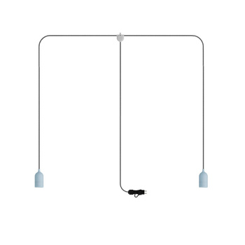 T-Snake EIVA przenośna lampa zewnętrzna IP65 z 2 źródłami światła Creative cables BPSE2MDR16-PSE2PASBSN02