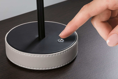 Lampka stołowa akumulatorowa PELLINI  LED DIM USB-C 2W 300lm 3000K-6500K IP20 beżowy / czarny matowy / metal PAULMANN PL71174