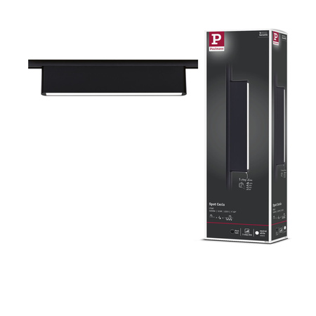 Oprawa na szynoprzewód URail CERIS LED 3-STEP DIM 9,5W 850lm IP20 4000K 230V czarny matowy / aluminium PAULMANN PL95710