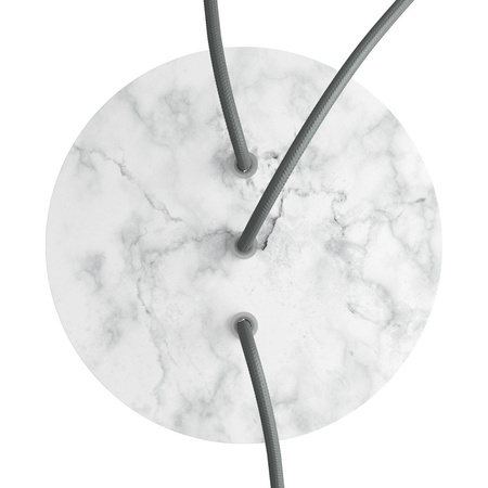 Duża okrągła podsufitka rozeta sufitowa Rose-One, średnica 200 mm, 2 otwory i 4 otwory boczne Creative cables BKROR203LF-KROR203LF105