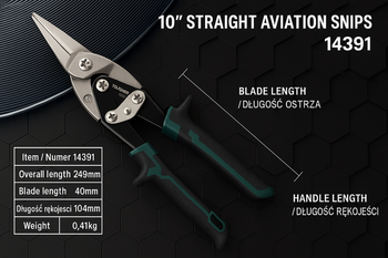 Nożyce do Stali/blachy 250mm – model 14391 ULAC494