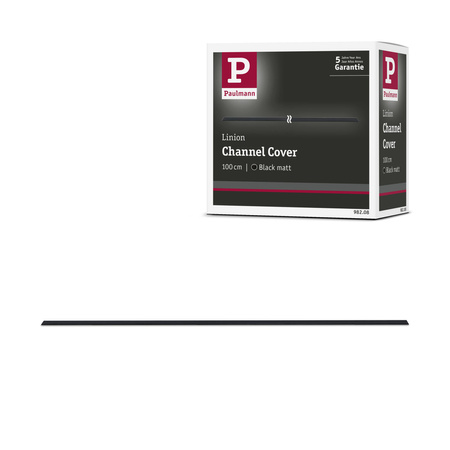 Maskownica profilu aluminiowego systemu LINION 1m czarny matowy / tworzywo sztuczne PAULMANN PL98208