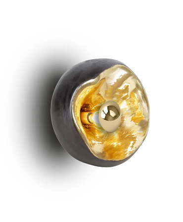 KINKIET MODENA CZARNO ZŁOTY ULKN24 Unilight