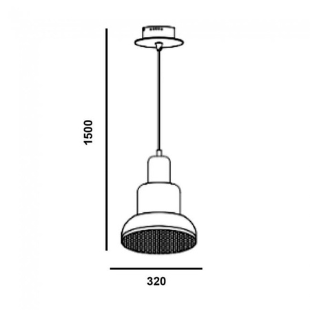 Lampa wisząca BETON  5xG9 150cm ULFN257 Unilight