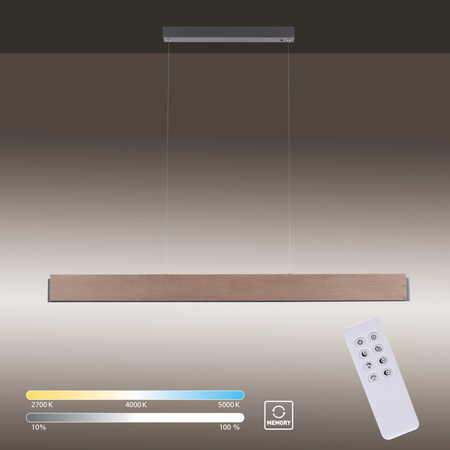 Lampa Wisząca Drewno/czarny PALMA 003902-032153 Newgarden