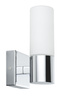 Oprawa ścienna łazienkowa GEMINI zestaw 2szt. E14 max.20W IP44 230V chrom satyna / metal szkło
