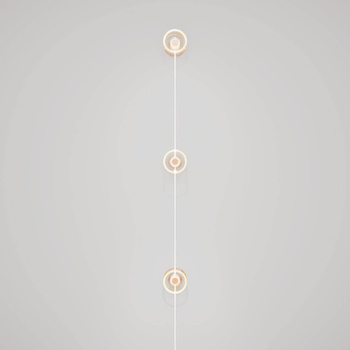 Lampa ścienna Spostaluce z wtyczką i 3 żarówkami Ghost Creative cables K3PL27L2FLEU-L-K3PL27L2FLEUBRC01-L