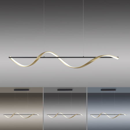 Lampa Wisząca Matowy mosiądz/antracyt Q-SWING 003902-028724 Newgarden