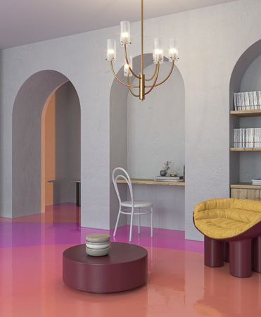 Lampa wisząca BRASS Arco Maytoni MOD223PL-06BS