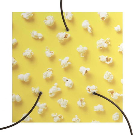 Kwadratowa podsufitka maskownica sufitowa XXL Rose-One, 400 mm, 3 otwory i 4 otwory boczne- PROMOCJA Creative cables BKROQ403TF-PROMO-KROQ403TF203