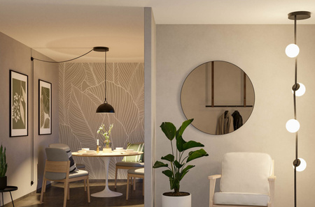 Zestaw instalacyjny z transformatorem systemu ULine max.150W 230V/48V czarny / aluminum PAULMANN PL94629