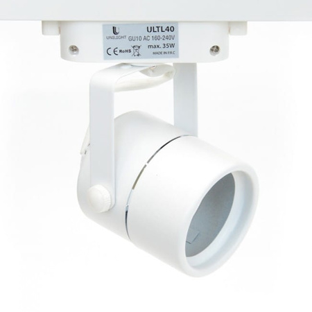 Lampa szynowa (obudowa bez żarówki) -GU10 1-fazowa ULTL40 Unilight