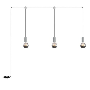 E-Snake EIVA przenośna lampa zewnętrzna IP65 z 3 źródłami światła Creative cables BPSE3MDR18-PSE3EL01GGSN02-L