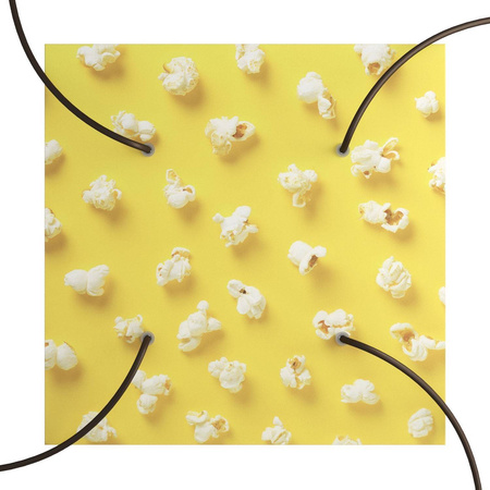 Kwadratowa podsufitka maskownica sufitowa XXL Rose-One, 400 mm, 4 otwory i 4 otwory boczne- PROMOCJA Creative cables BKROQ404F-PROMO-KROQ404F203