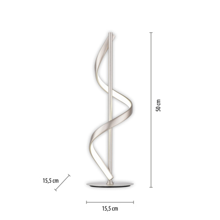 Lampa Stołowa Srebrny Q-SWING 003902-032192 Newgarden