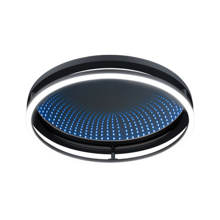 Plafoniera SPACEGLOW ONE LED 3D DIM RGB rainbow 38W 3900lm 3000-6500K pilot  230V czarny matowy / metal