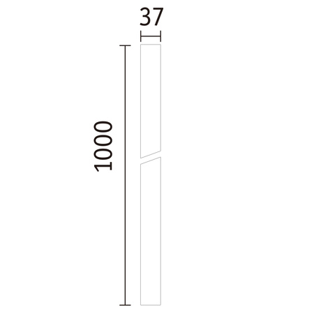 Maskownica profilu aluminiowego systemu LINION 1m czarny matowy / tworzywo sztuczne PAULMANN PL98208