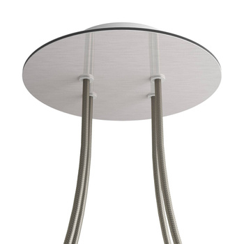 Duża okrągła podsufitka rozeta sufitowa Rose-One, średnica 200 mm, 4 otwory i 4 otwory boczne Creative cables BKROR204F-KROR204F109