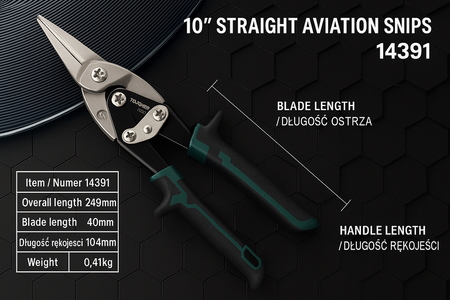 Nożyce do Stali/blachy 250mm – model 14391 ULAC494