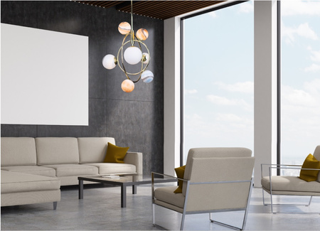 Maxlight Cosmos P0378 Lampa Wisząca Złota