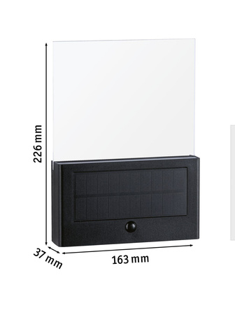 Oprawa elewacyjna NEDA LED numer domu 3000K 27lm + czujnik zmierzchu IP44 antracyt