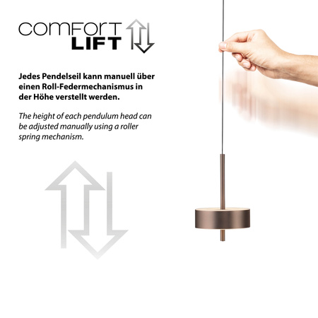 Lampa Wisząca Ciemny metalowy brąz Q-ROTATE 003902-030581 Newgarden