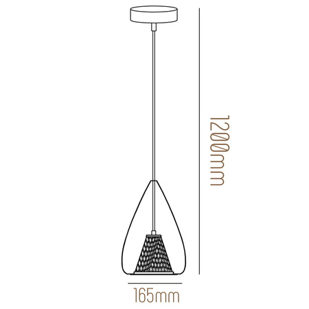 Lampa wisząca rosegold - ULFN88 ULFN88 Unilight