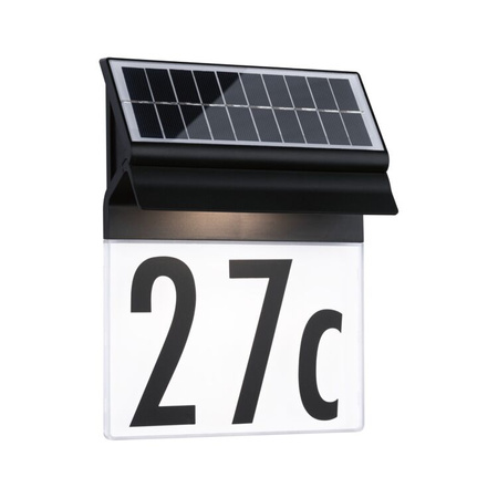 Oprawa elewacyjna NEDA LED solar czujnik ruchu zmierzchu 14lm 3000k IP4414lm czarna